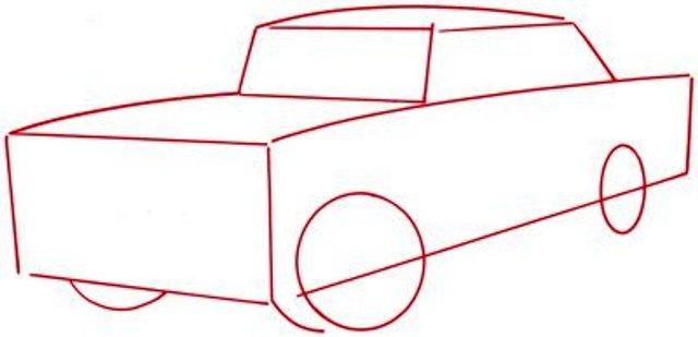 ako nakresliť auto s ceruzkou